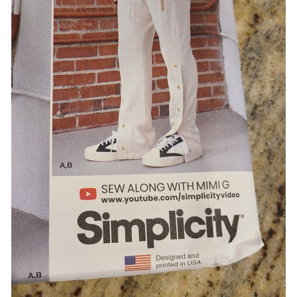 Simplicity R11404 Pattern Men XS S M L  Knit Zip Jacket & Pants Side Leg Snaps - Picture 4 of 12